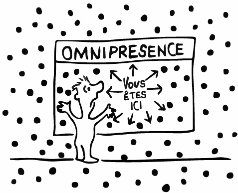 singular presence omnipresence